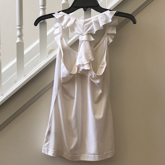 Women Ruffle Racer-Back Tank - Picture 2 of 3